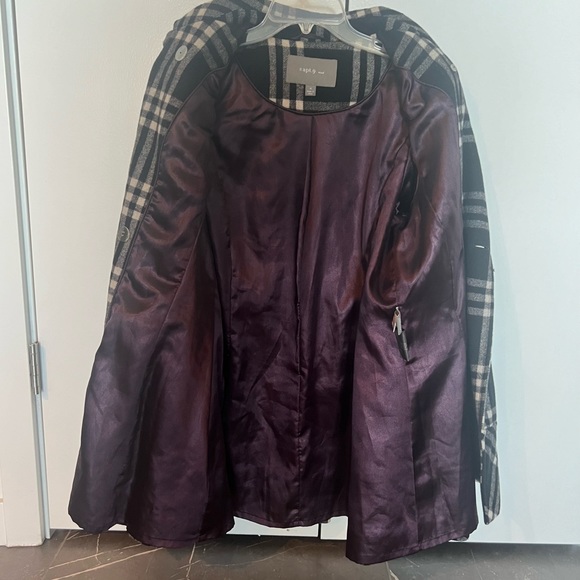 Plaid Wool Coat - Picture 4 of 4